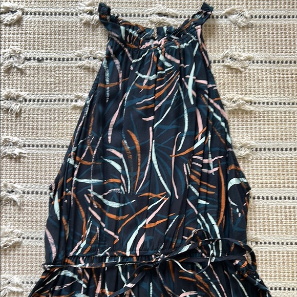 Ava & Viv Black and Orange Patterned Maxi Dress - Picture 2 of 10